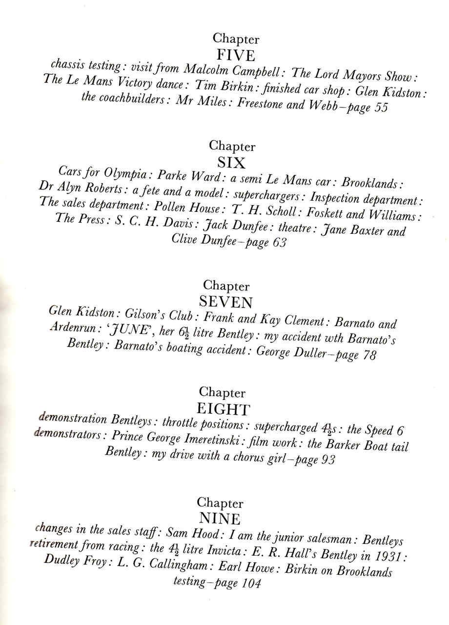 Book table of contents page with numbered chapters and sections.