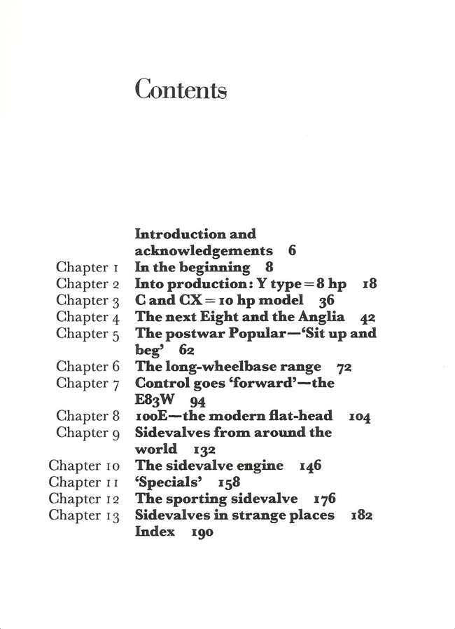 Ford Popular and The Small Sidevalves