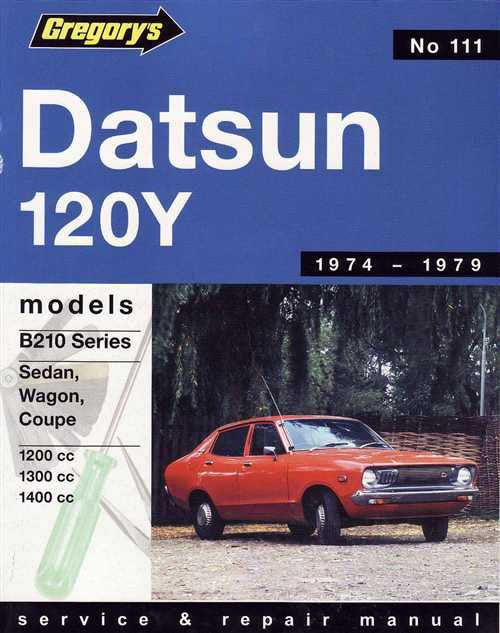 Nissan Datsun 120Y 1974 - 1979 Workshop Manual