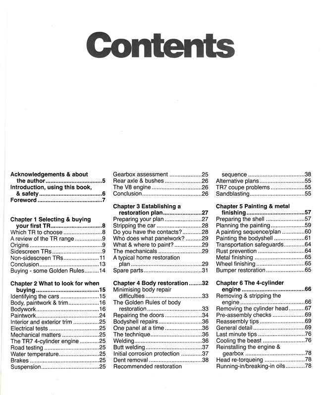 How to Restore Triumph TR7 &amp; 8 - Enthusiast's Restoration Manual