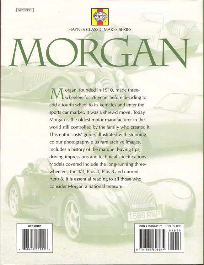 Morgan: Performance Plus Tradition