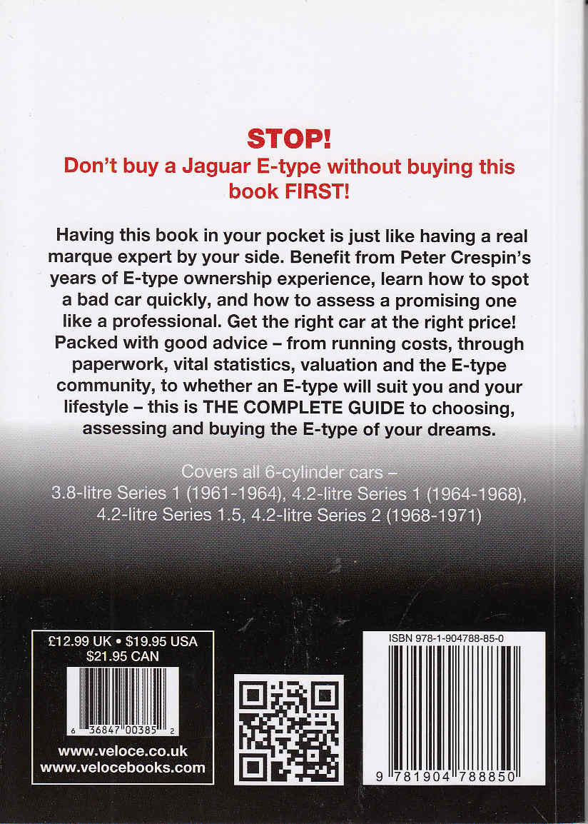 Jaguar E-Type: 3.8 & 4.2 litre: 1961 - 1971 - The Essential Buyer's Guide - back