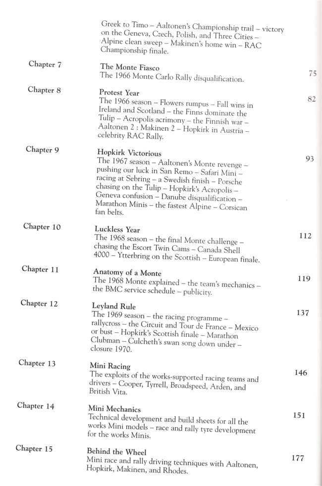 The Illustrated History Of The Works Minis In International Rallies and Races