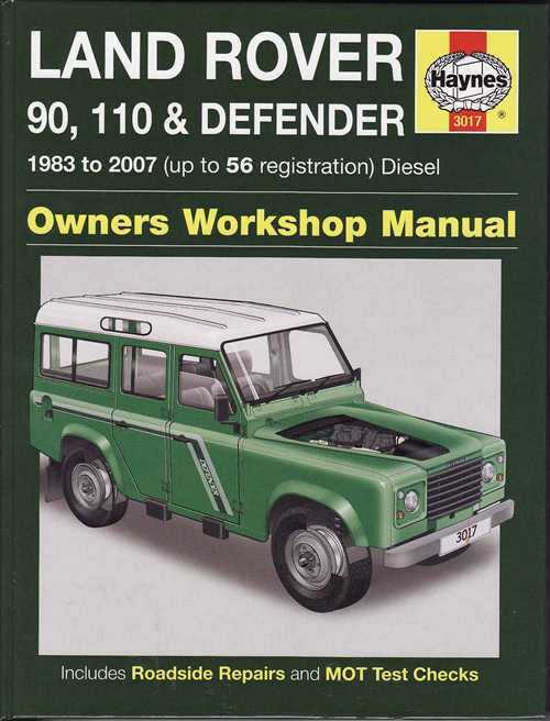 Land Rover 90, 110 &amp; Defender Diesel 1983 - 2007 Workshop Manual