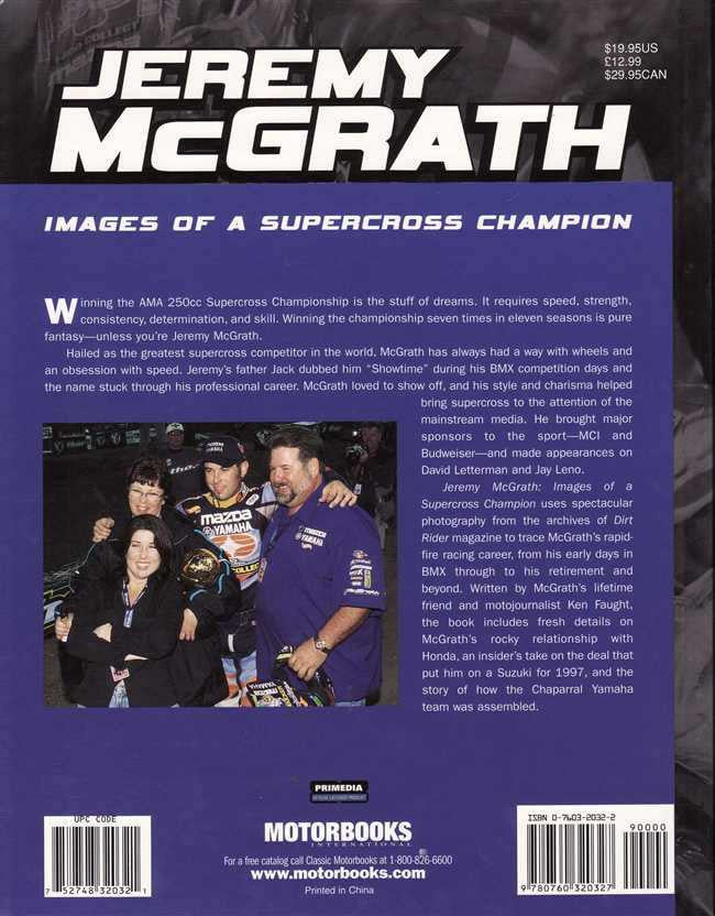 Jeremy McGrath Images Of A Supercross Champion