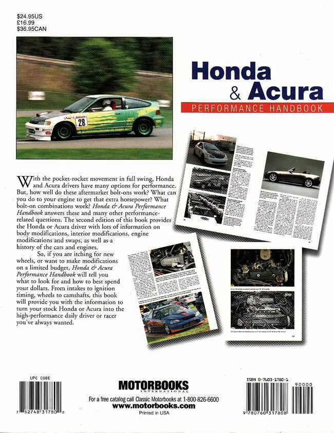 Honda &amp; Acura Performance Handbook