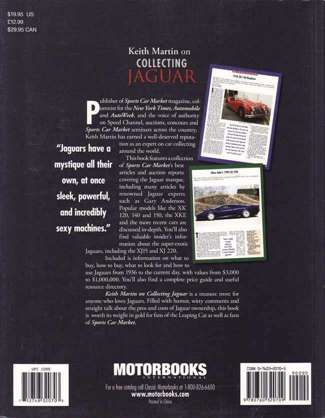 Keith Martin On Collecting Jaguar