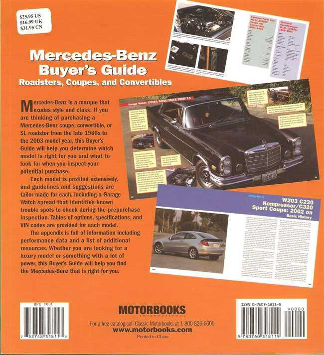 Mercedes - Benz Buyer's Guide: Roadsters, Coupes and Convertibles