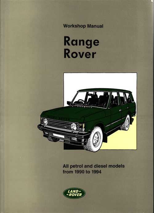 Range Rover 1990 - 1994 Workshop Manual