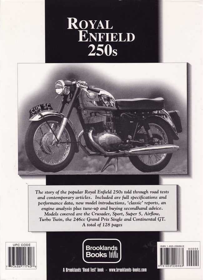 Royal Enfield 250s Limited Edition Extra 1956 - 1967