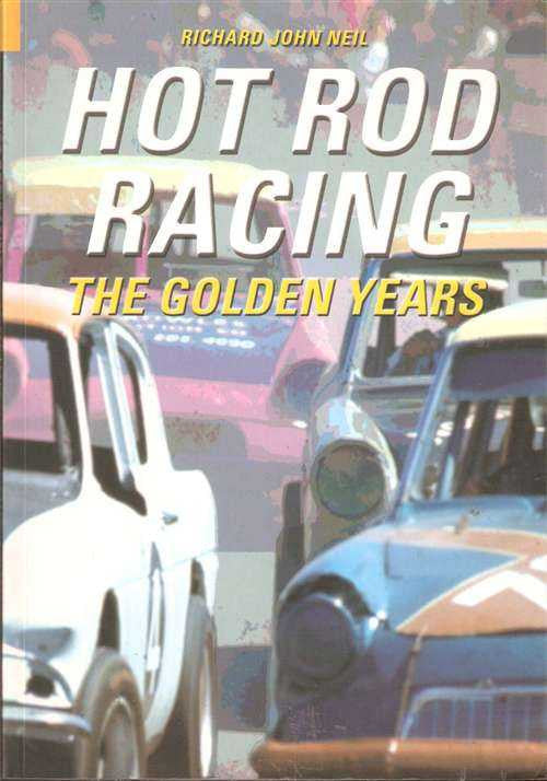 Hot Rod Racing: The Golden Years book cover with vintage cars and title