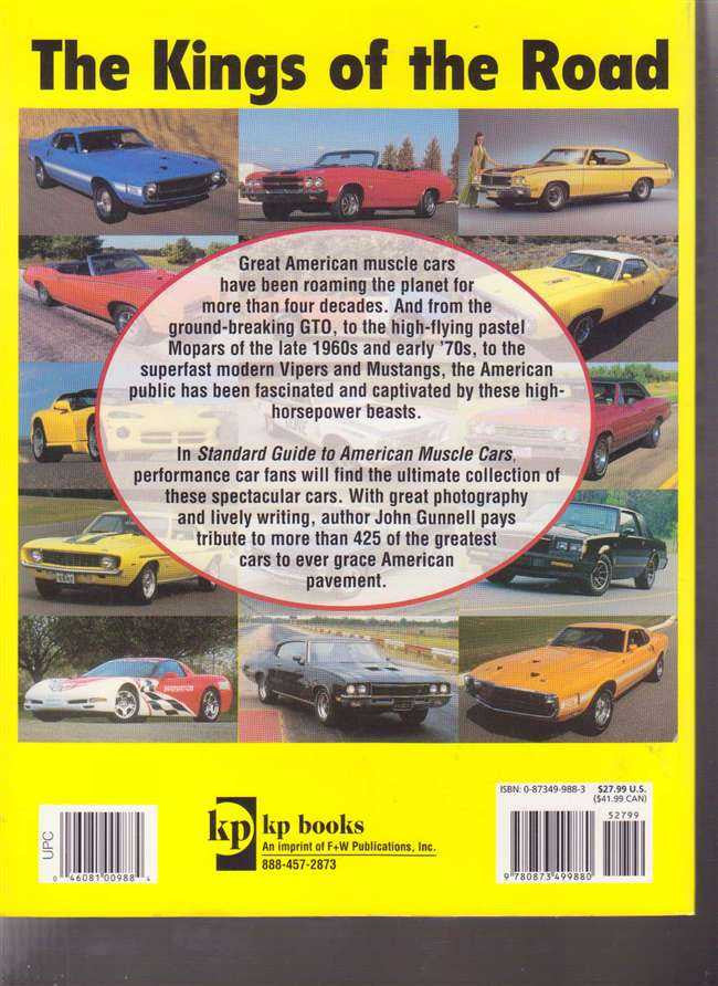 Standard Guide To American Muscle Cars: A Supercar Source Book 1952 - 2005