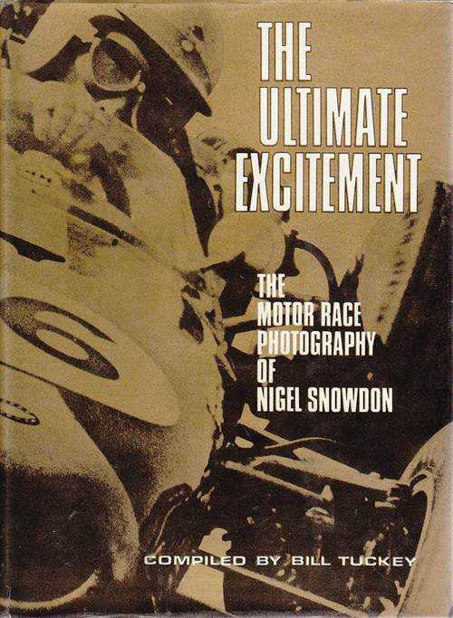 Motor race photography book cover with vintage racing car artwork and bold title text.