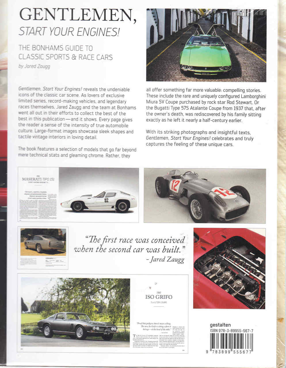 Gentlemen, Start Your Engines: The Bonhams Guide To Classic Sports and Race Cars - back