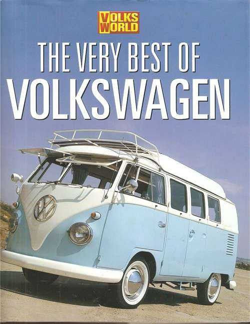 Classic Volkswagen van photo book cover with large title and light blue vehicle