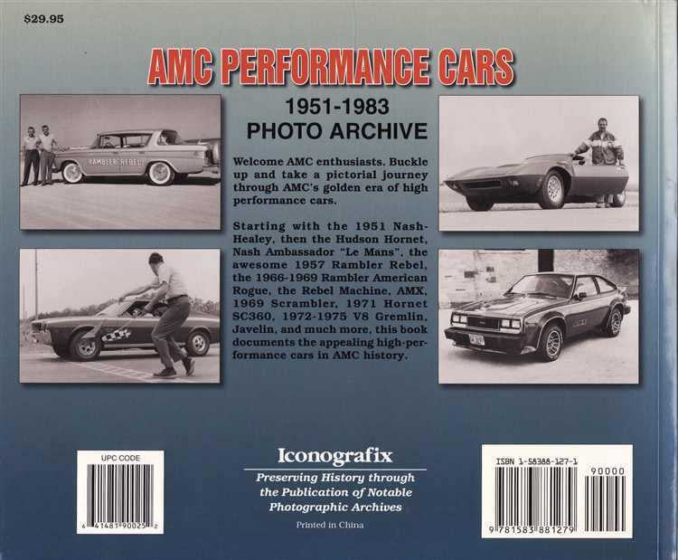 AMC Performance Cars 1951 - 1983 Photo Archive