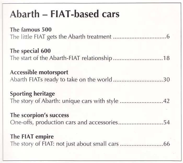 Abarth: Fiat - Based Cars