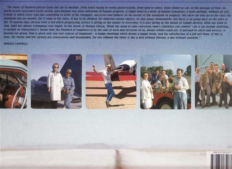 Bluebird album back cover with text block, photo strip, and barcode at bottom right