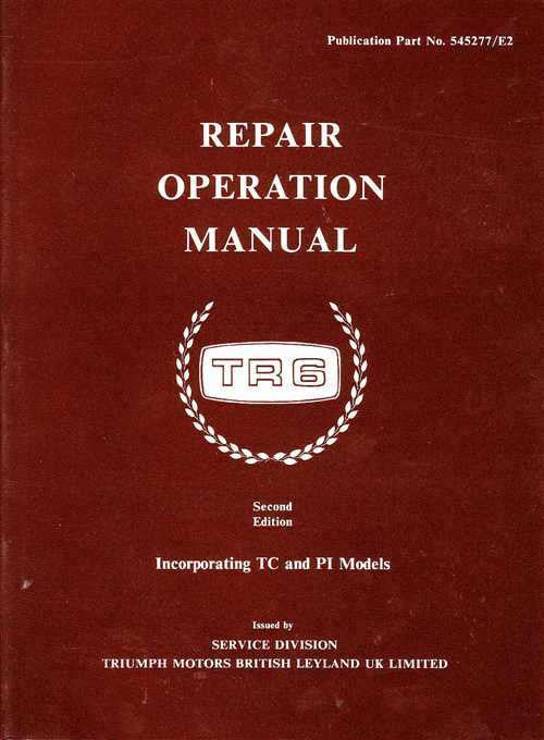 Triumph TR6 Workshop Manual