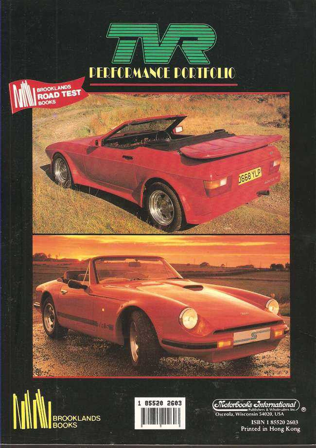 TVR Performance Portfolio 1986 - 1994