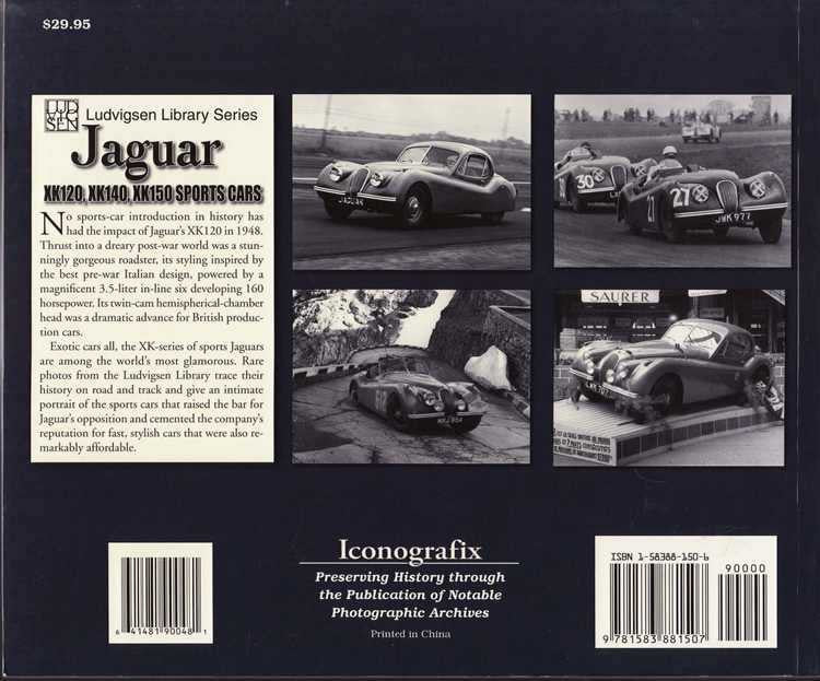 Jaguar XK120x KX140, XK150 Sports Cars
