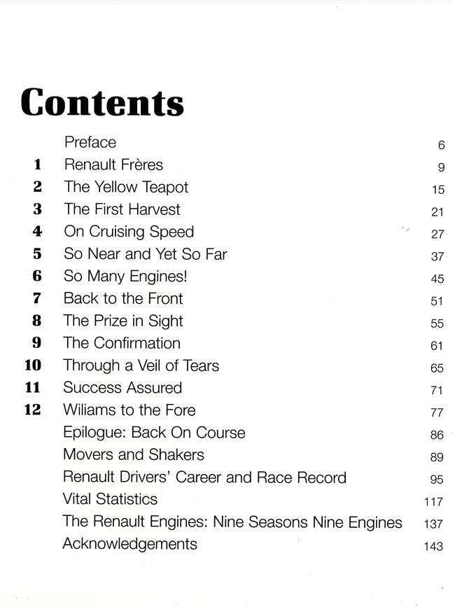 Book contents page titled Contents with numbered chapter list
