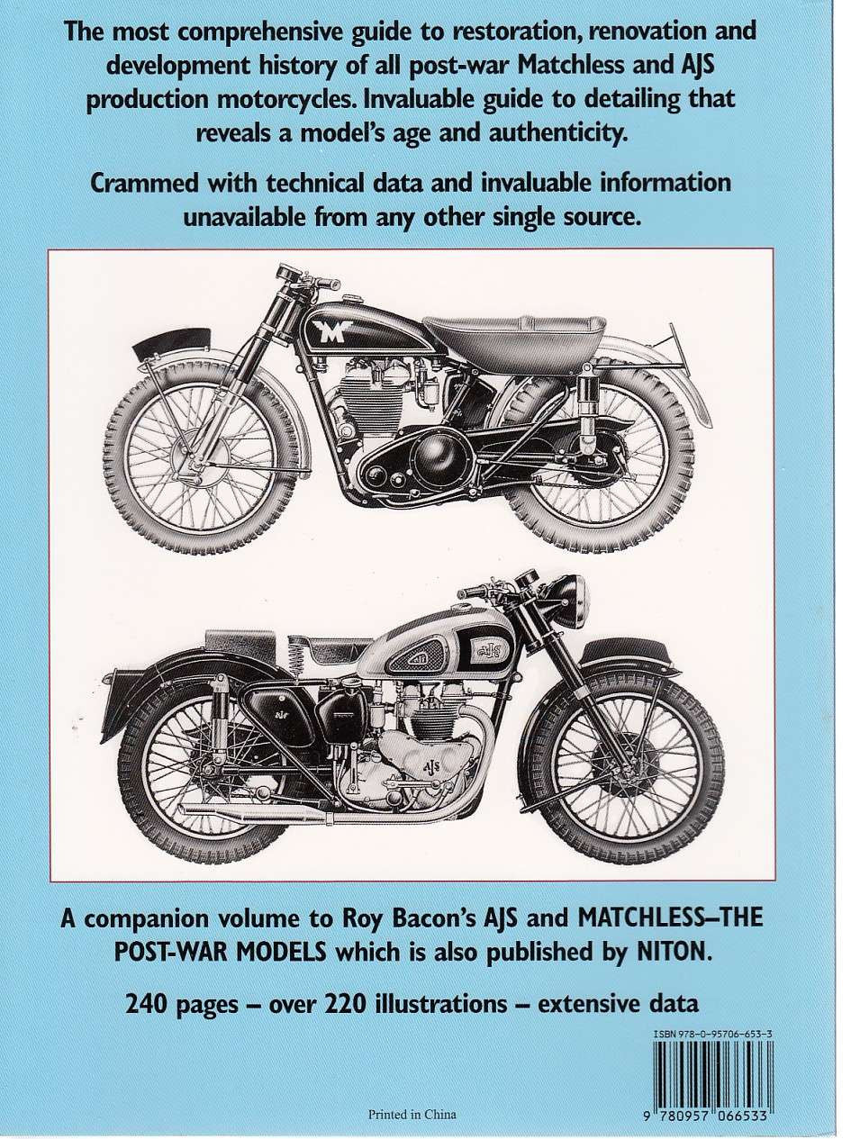 Matchless & AJS Restoration Back Cover