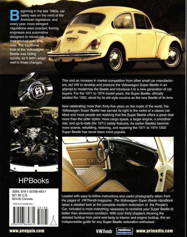 The Volkswagen Super Beetle Handbook 1971 - 1974 Restoration Guide