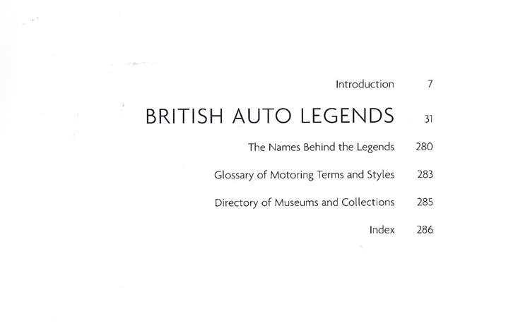British Auto Legends: Classics Of Style and Design