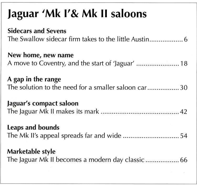 Jaguar Mk1 &amp; Mk2 Salloons