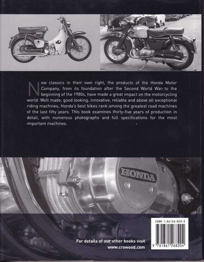 Honda Production Motorcycles 1946 - 1980