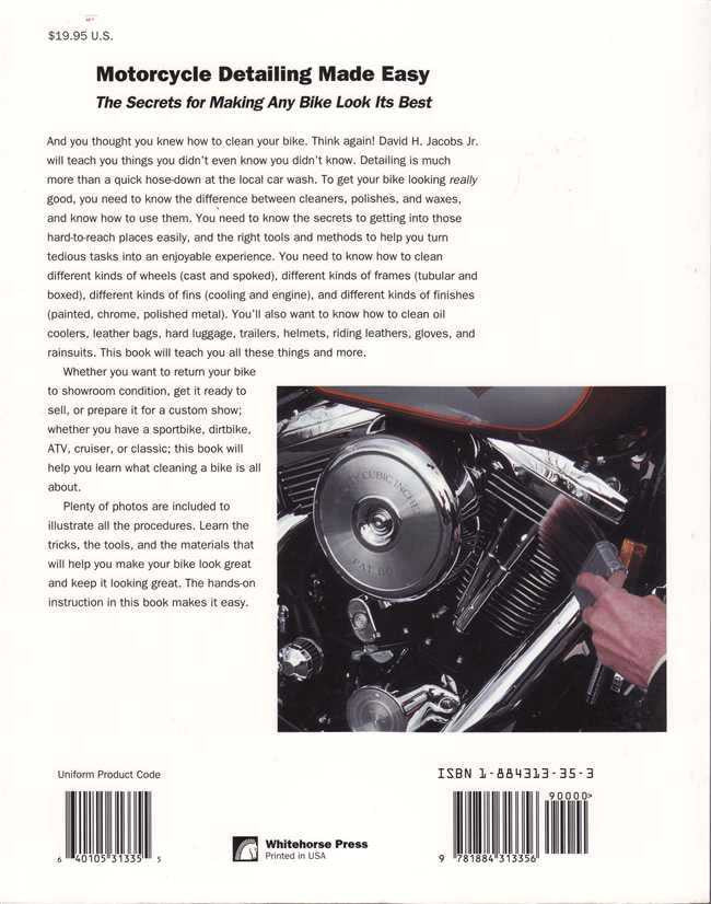 Motorcycle Detailing Made Easy