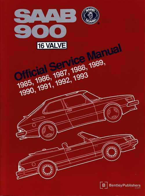 Saab 900 16 Valve 1985 - 1993 Workshop Manual