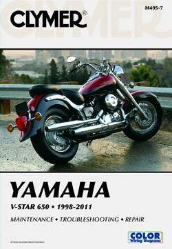 Yamaha V-Star 650 Classic, Custom, Silverado 1998 - 2011 Repair Manual