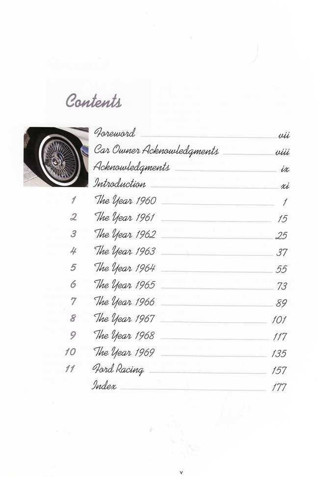 Book contents page with Contents heading and chapter list with page numbers.