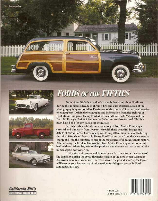 Automotive history book cover with classic yellow station wagon illustration and title text