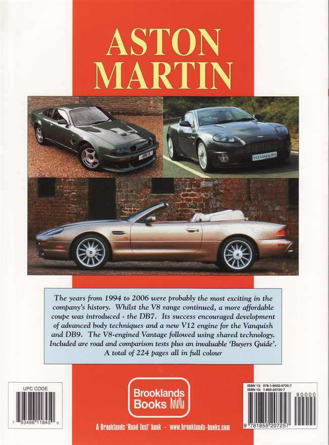 Aston Martin Ultimate Portfolio 1994 - 2006