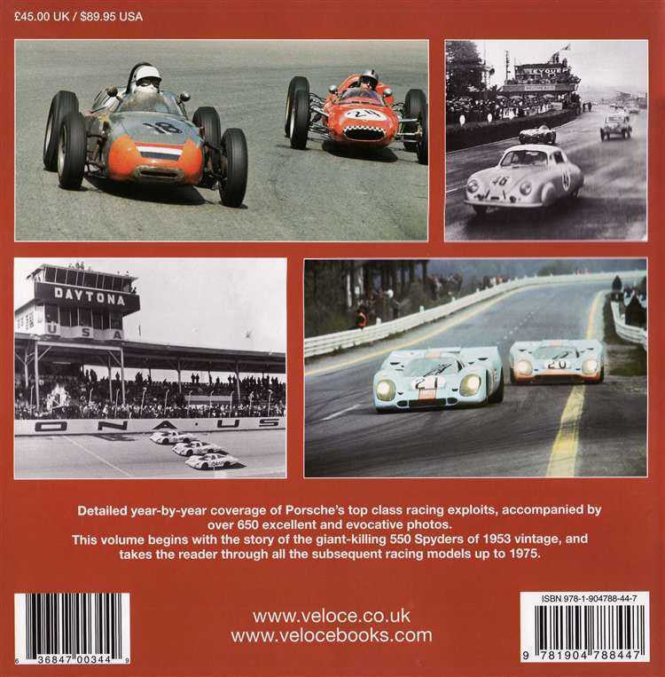 Porsche Racing Cars 1953 - 1975