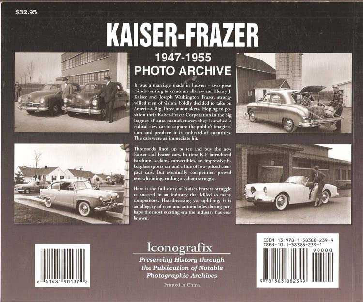 Kaiser-Frazer 1947 - 1955 Photo Archive