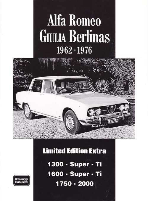 Alfa Romeo Giulia Berlinas Limited Edition Extra 1962 - 1976