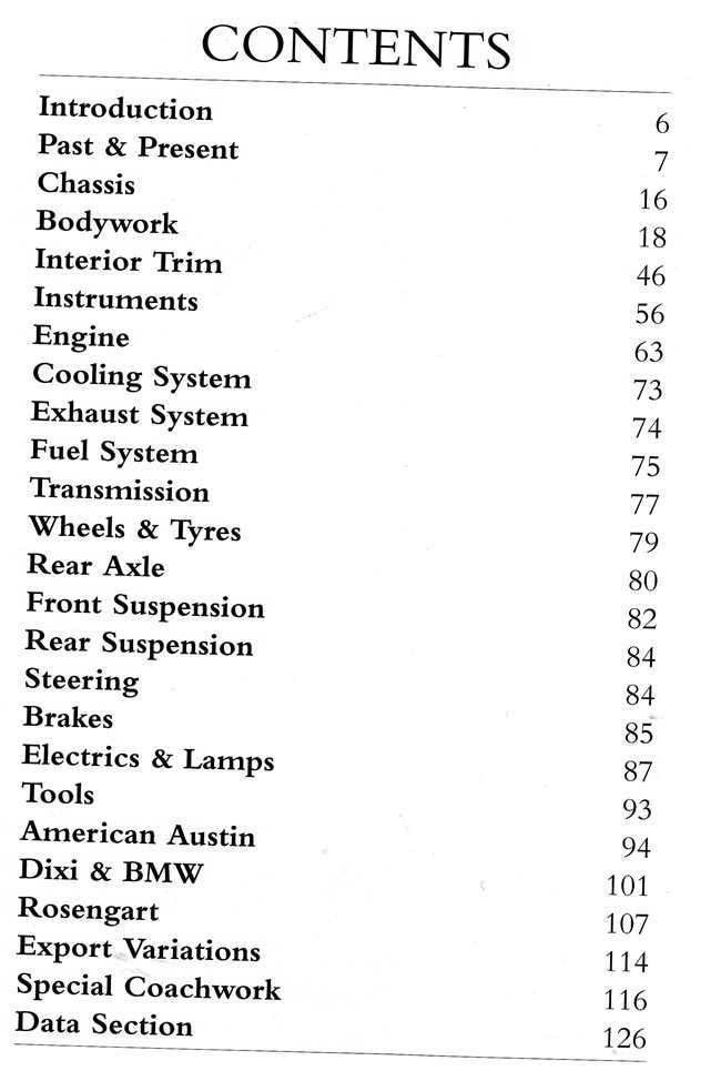 Original Austin Seven 1922 - 1939 The Restorer's Guide