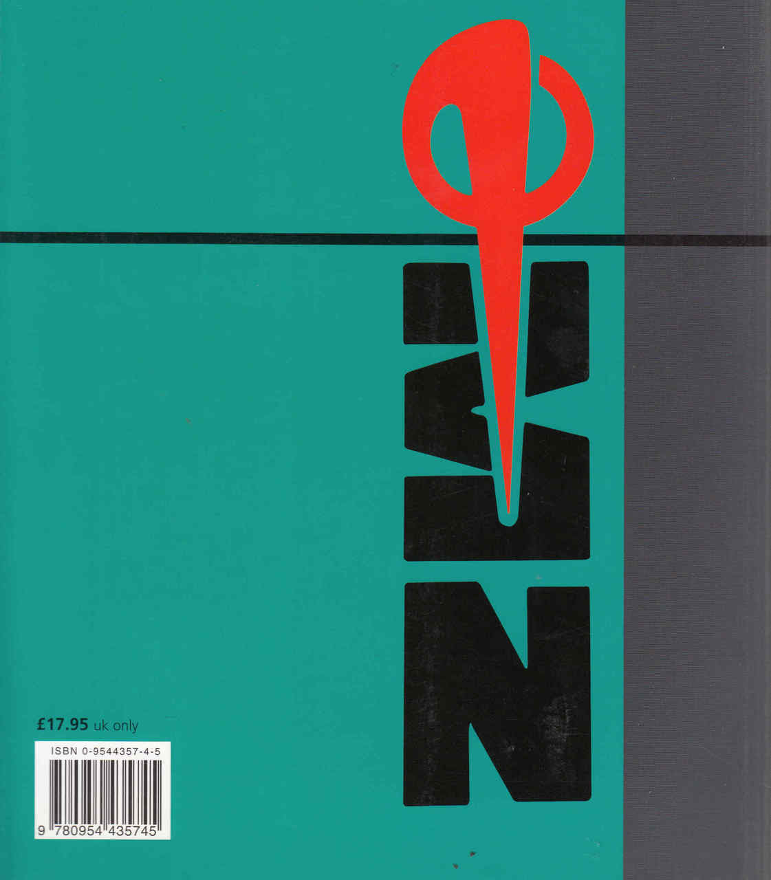 Teal and black book cover with red MZ logo and barcode on left