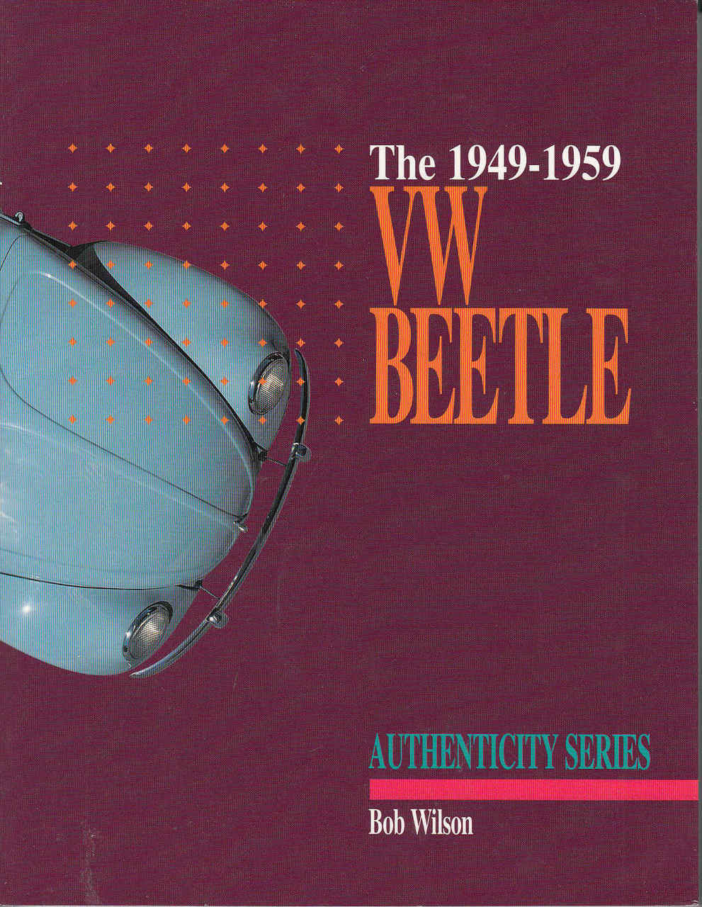 VW Beetle authenticity guide book front cover with car illustration and title