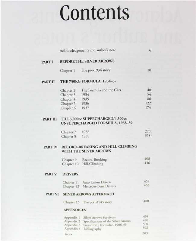 Silver Arrows in Camera 1934 - 1939