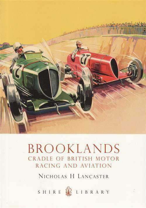 Paperback book cover with vintage racecars illustration and title text