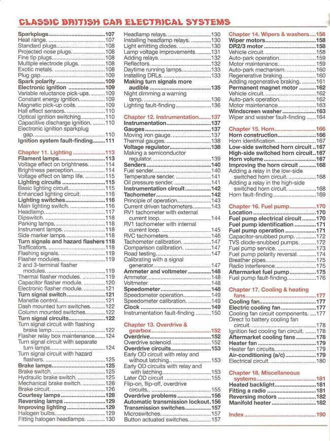Classic British Car Electrical Systems: The Essential Manual