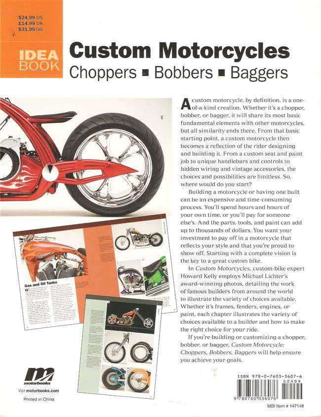 Custom Motorcycles: Choppers, Bobbers, Baggers