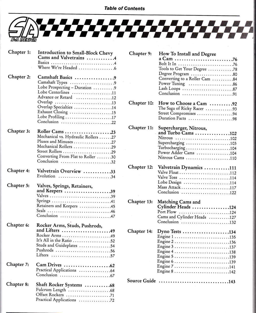 High-Performance Chevy Small-Block Cams & Valvetrains book table of contents