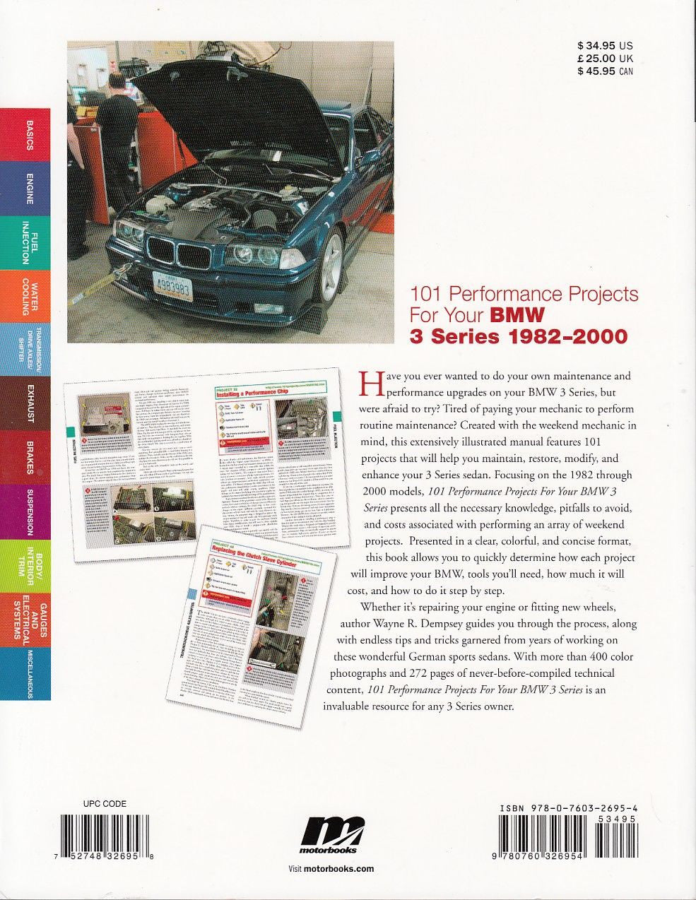 101 Performance Projects for Your BMW 3 Series 1982-2000 Back Cover