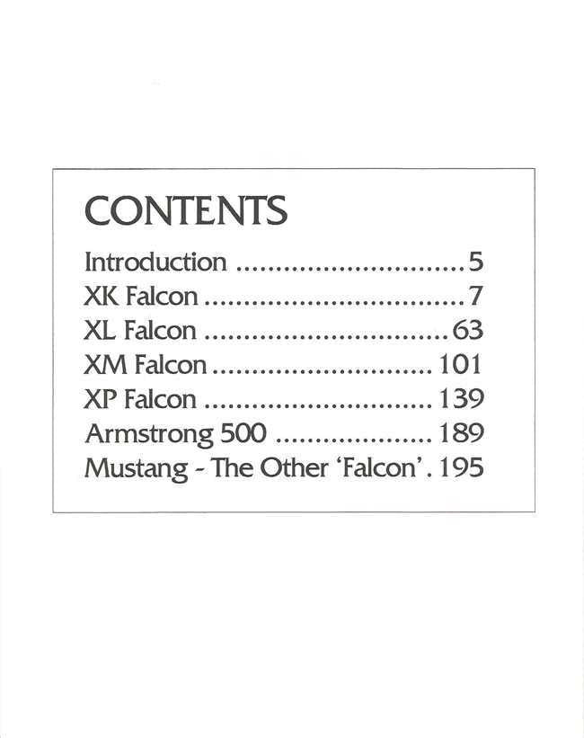 Ford Falcon XK - XP 1960 - 1966